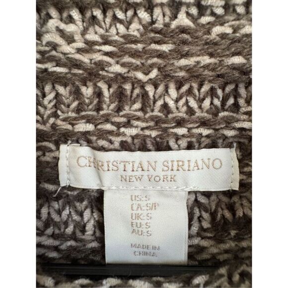 Christian Siriano Womens Wool Gray Long Sleeve Turtleneck Pullover Sweater sz S - Picture 4 of 5